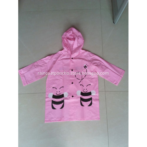 Waterproof Eco-friendly PVC Children Raincoat